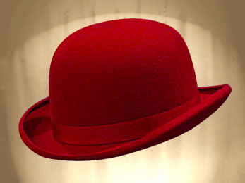 BOWLER DERBY HAT RED HERMES (2/3 weeks)