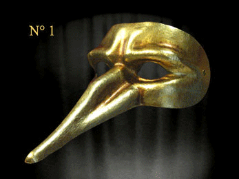 Masken, GOLDEN von Venedig COMEDIA DEL ARTE