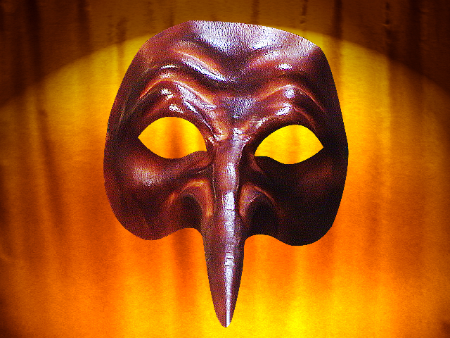 Masken aus Leder Comedia del ARTE  ZANNI