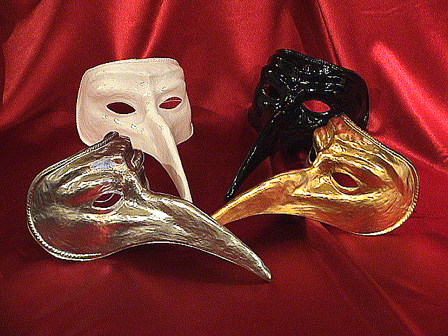 MASCARAS VENECIA LARGA NARIZ PLASTICA LIGERA