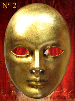 MASKS VENICE FACE GOLD or SILVER
