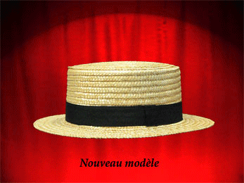 THE STRAW BOATER HAT OF BEGINNING OF CENTURY