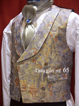 DOUBLE-BREASTED VICTORIAN SUIT WAISTCOAT 1900 WITH COLLAR - SLEEVELESS JACKET