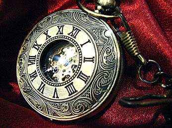 SHOW TANNED POCKET WATCH SKELETON